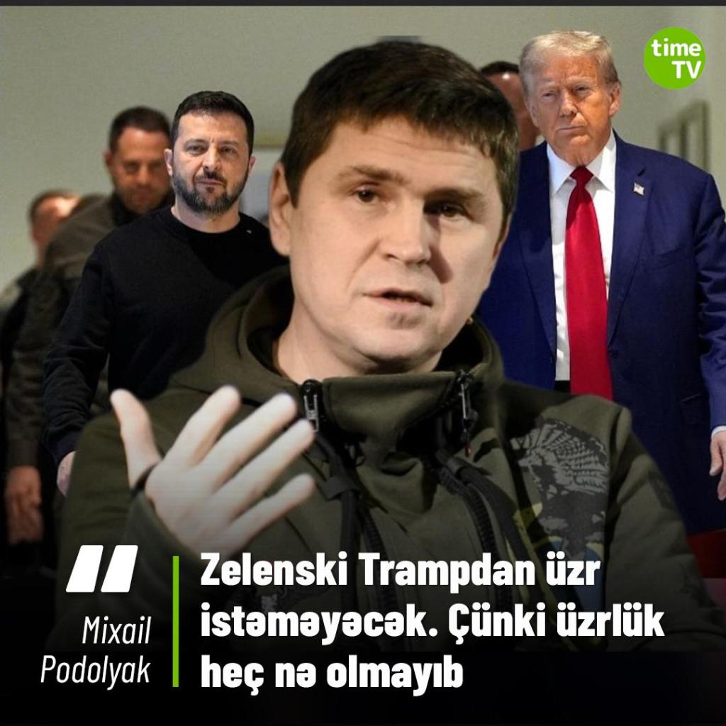Zelenski Trampdan üzr&nbsp;istəməyəcək